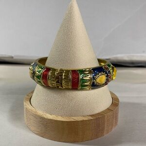 Colorful Enamel Bangle Bracelet